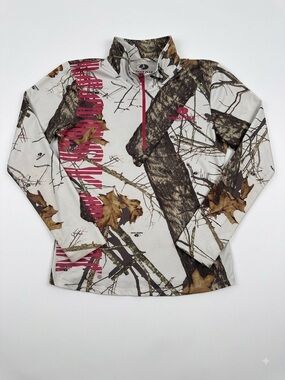 Mossy Oak Women's Camo Quarter-Zip Pullover